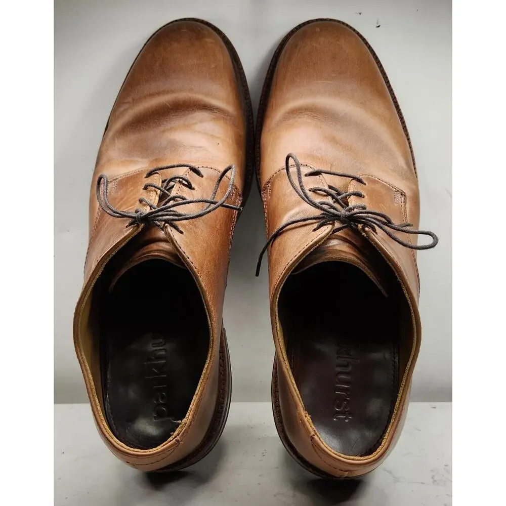 ECU Hard to find Parkhurst Bidwell‎ Derby Shoe 11D Brown Leather Dainite Outsole